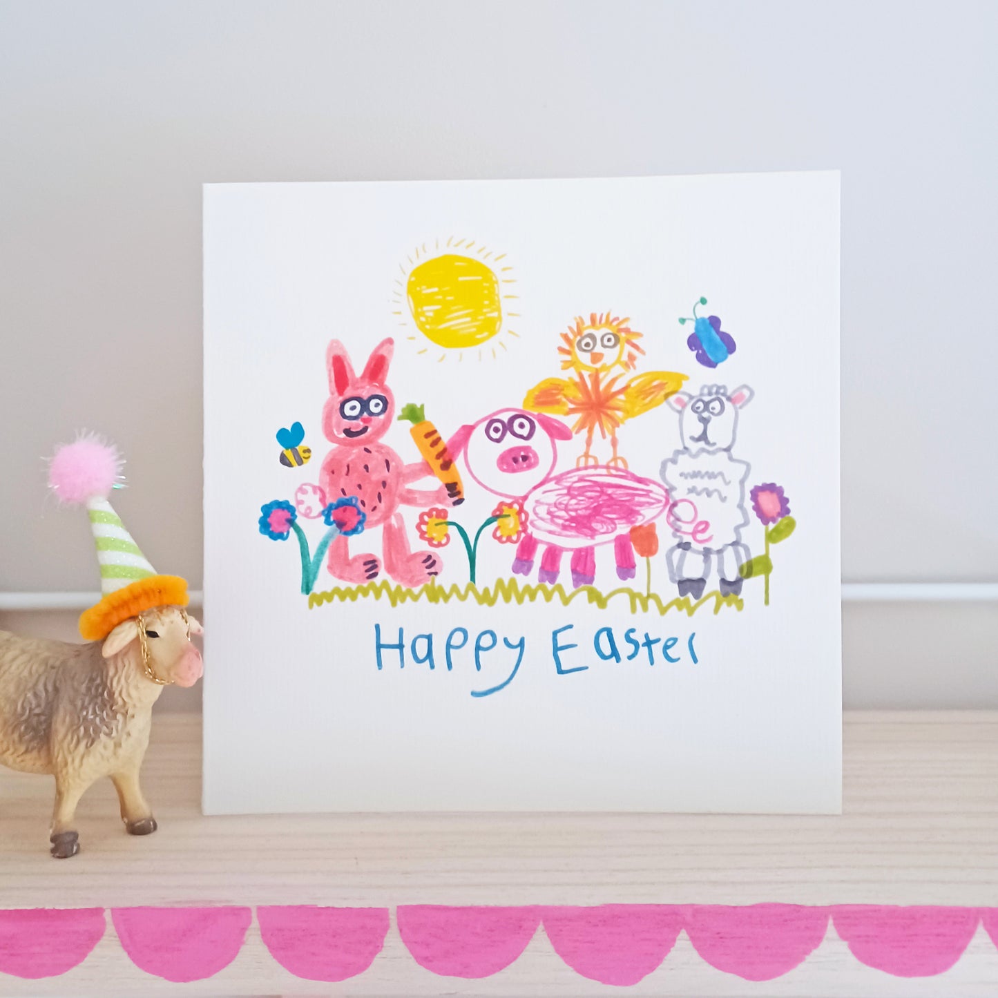 Happy Easter Animal Friends Card