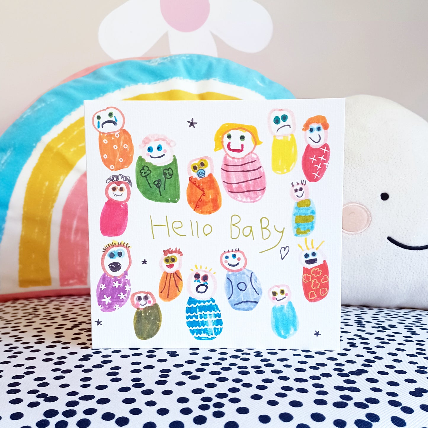 Hello Baby, New baby, Welcome to the World Card