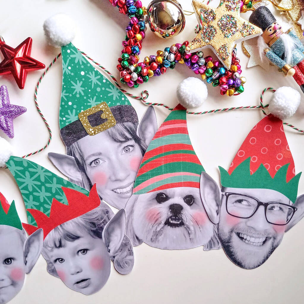 Personalised Christmas Elf Garland