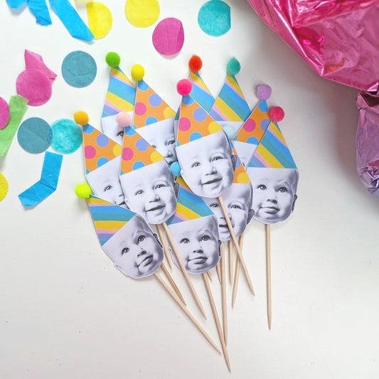 Happy Head Personalised Cupcake Toppers